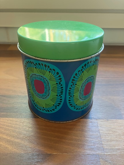 Retro peltipurkki tanskalainen