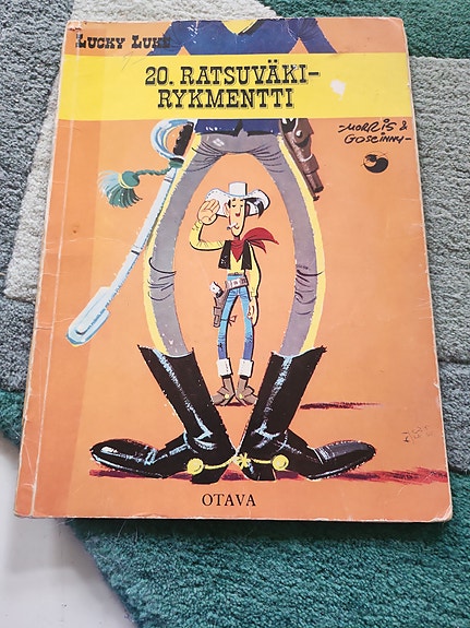 Otava Lucky Luke Lännen rykmentti sarjakuva-albumi