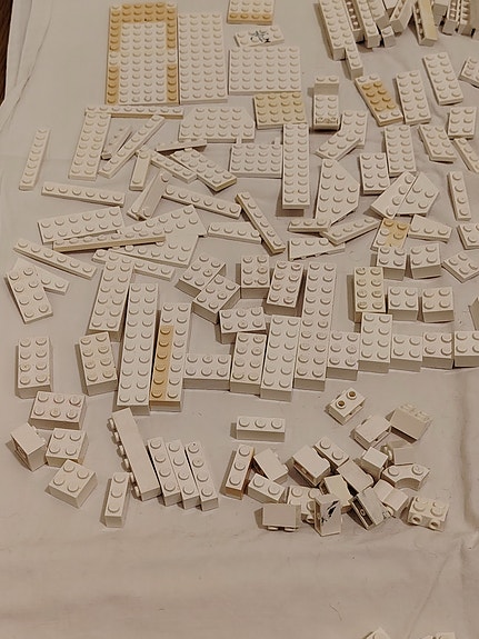 Lego palikat valkoinen