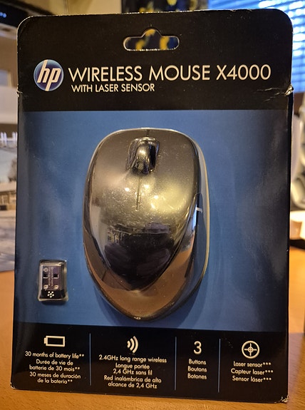 HP Wireless Mouse X4000 with Laser Sensor