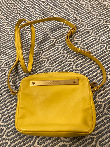 Marc by Marc Jacobs nahkainen olkalaukku keltainen naiset