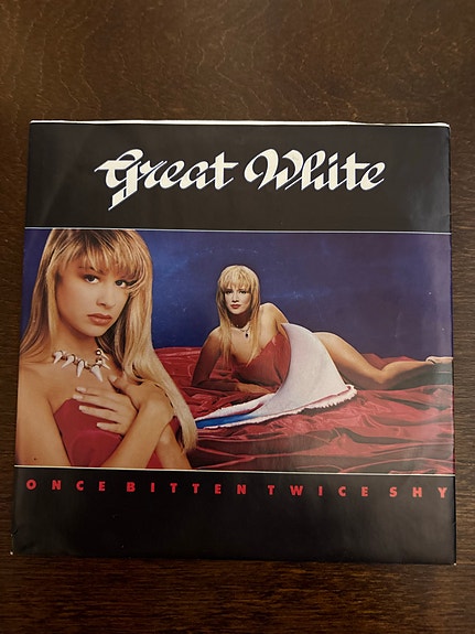 Great White Once Bitten Twice Shy 7” single