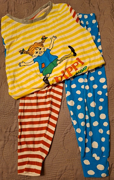 Peppi Pitkätossu pyjama 86-92 cm