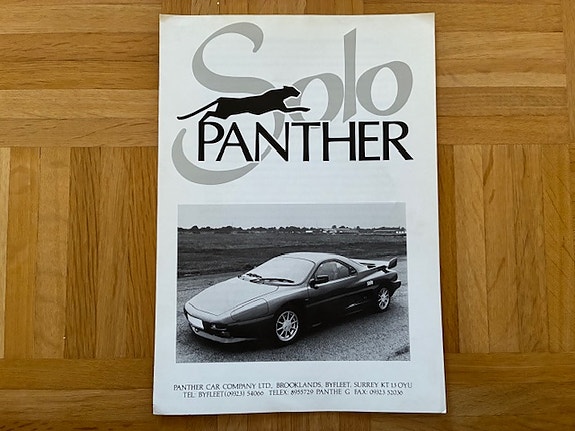 Esite Panther Solo 2 noin vuodelta 1987 / 1988