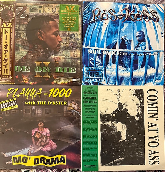 Hip hop / gangsta lp-levyjä