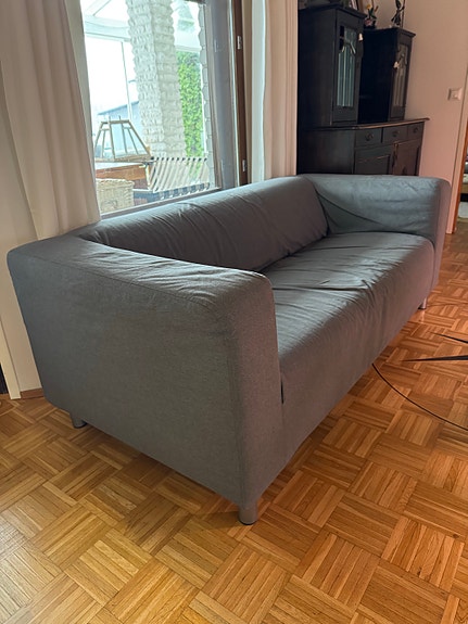 Annetaan harmaa IKEA Klippan sohva