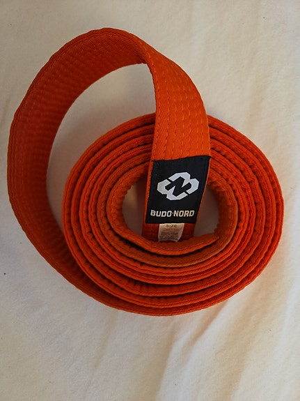 260cm karate Budo-Nord Kyu- vyö, oranssi.