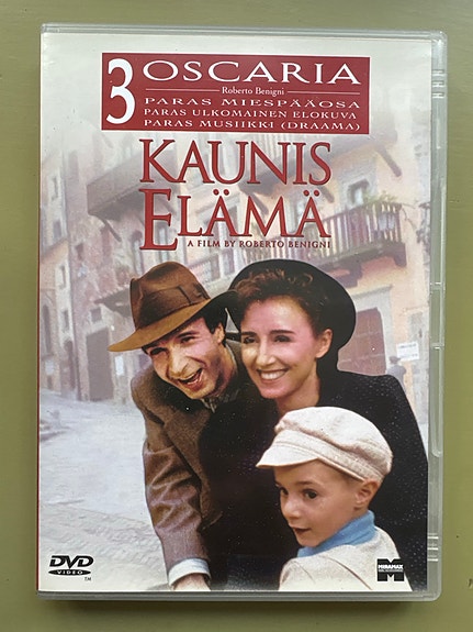 Kaunis elämä Roberto La vita è bella Benignin DVD-elokuva