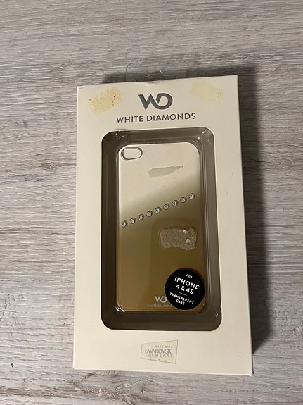 Apple White Diamonds puhelimen kuoret iPhone 4/4S kultabeige, näytönsuojakalvo