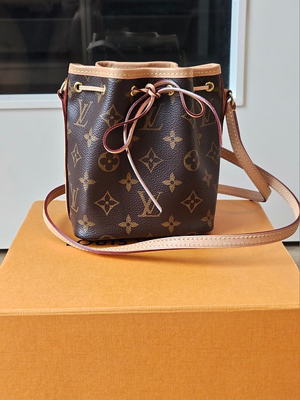 (RECEIPT) Louis Vuitton Nano Noé cloth mini bag