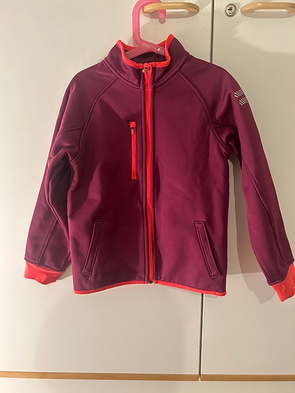 H&M lasten softshell-takki, koko 122/128, violetti