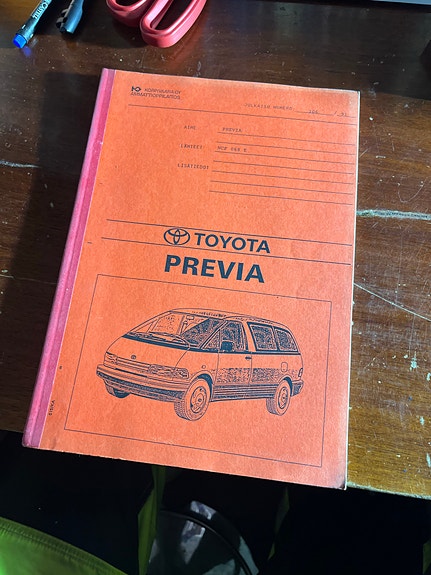 Toyota Previa tekninen erittely 1991