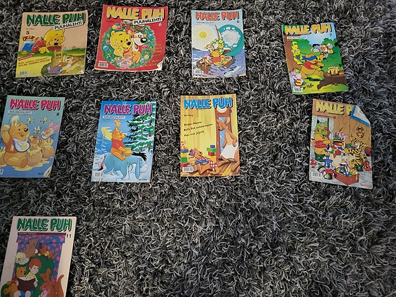 Nalle puh lehtiä 1992-1995 (9 kpl)