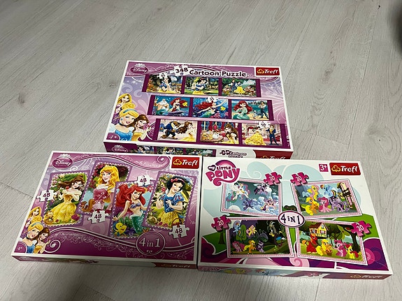 My Little Pony ja Disney prinsessa palapelit