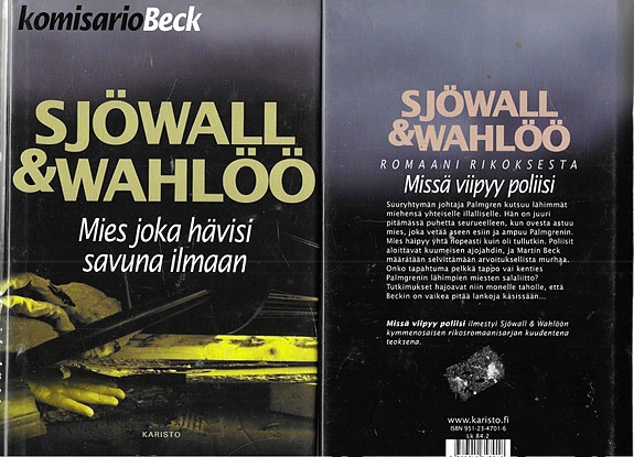Sjövall & Wahlöö: Komisario Beck - 4 kirjaa + dvd.