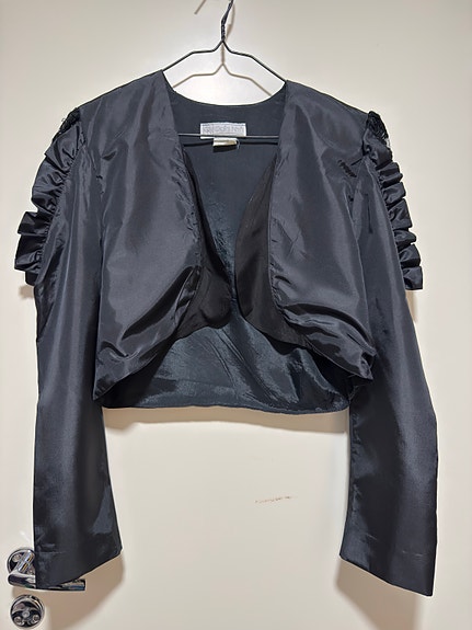 Musta vintage bolero /lyhyt jakku koko M/L