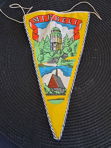 Mikkeli matkaviiri keltainen kangas