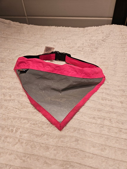 XL heijastava koiran huivi kaulapanta pinkki