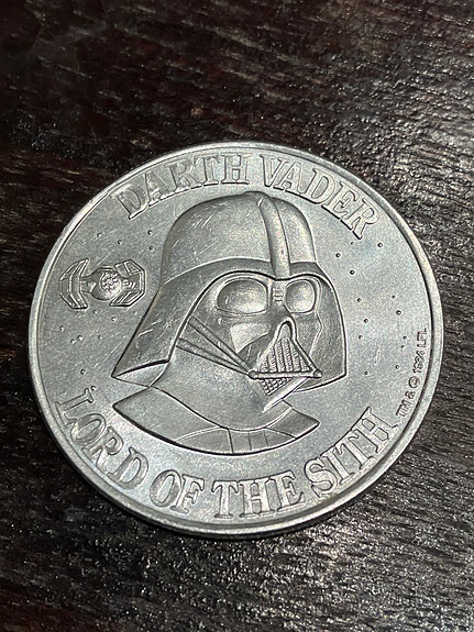 Star Wars Darth Vader kolikko, Kenner 1984 | Tori