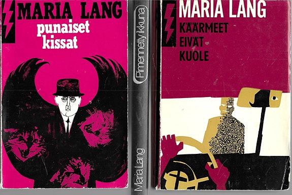 Maria Lang: Punaiset kissat. Käärmeet eivät kuole. Kolme pientä eukkoa ja...