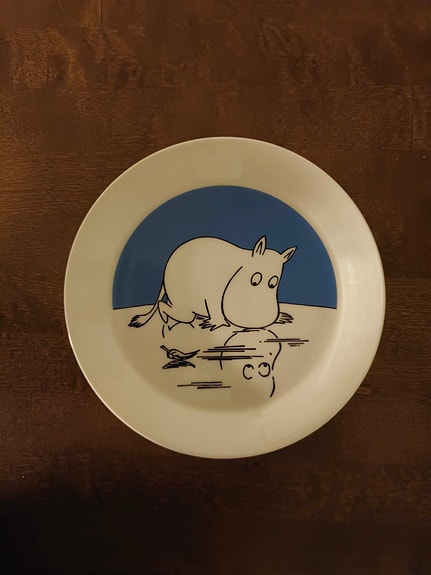 Arabia Muumipeikko jäällä lautanen