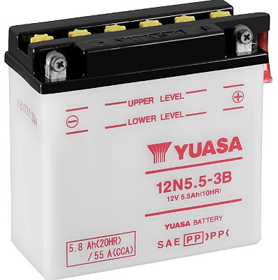 AKKU YUASA MP 5,8AH -+ 135X60X130 12N55-3B