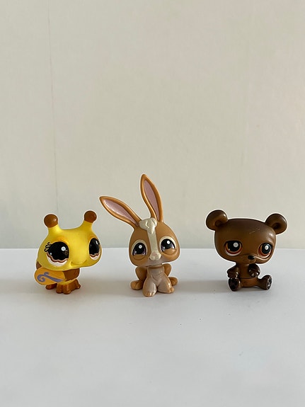 Littlest Pet Shop ampiainen, kani ja karhu