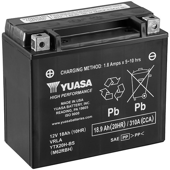 AKKU YUASA MP 18,9AH AGM +- 175X87X155 YTX20H-BS