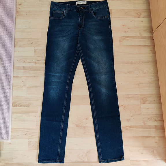 Gina Tricot Silvia tummansiniset farkut