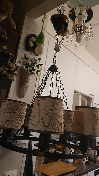 Valinte nro:2264 vintage+varjostimet+pistokepää+lamput.