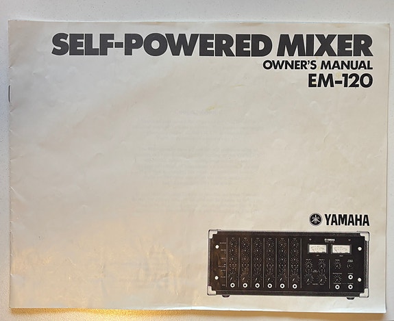 Yamaha EM-120 mikserin manuaali
