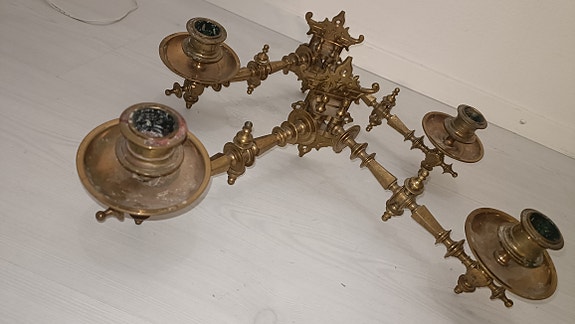 Antiikki Kynttilän Jalat Venäjä Keisarillinen 1800-alku