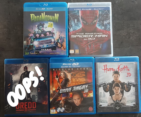 Blu-ray 3D-leffapaketti