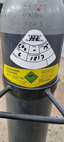Hiilidioksidipullo CO2 kaasu