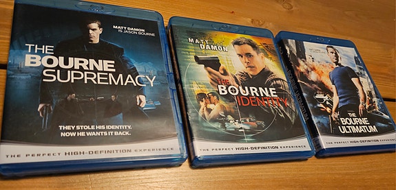 3 ensimmäistä Bourne leffaa Blu-ray