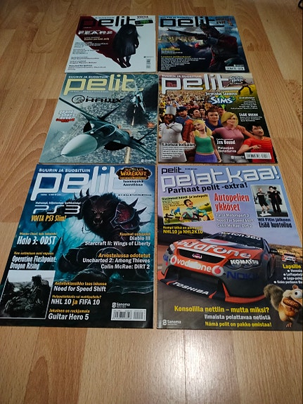 Pelit lehti 2009 6 numeroa, 2-4, 6, 9, 10