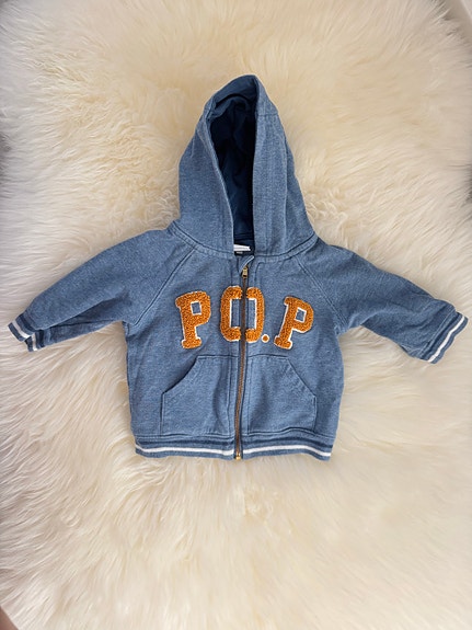 Polarn O. Pyret vauvan huppari koko 62 sininen puuvilla unisex