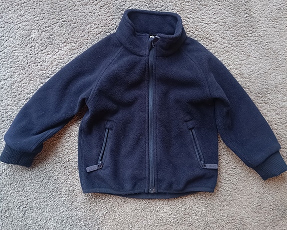 KappAhl Kaxs windfleece-takki koko 86 sininen unisex