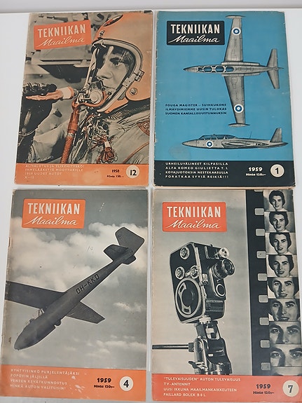 TM-Tekniikan Maailma lehti 1958-1965 (26kpl/10e)