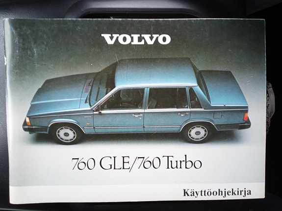 Volvo 760 GLE Käyttöohjekirja