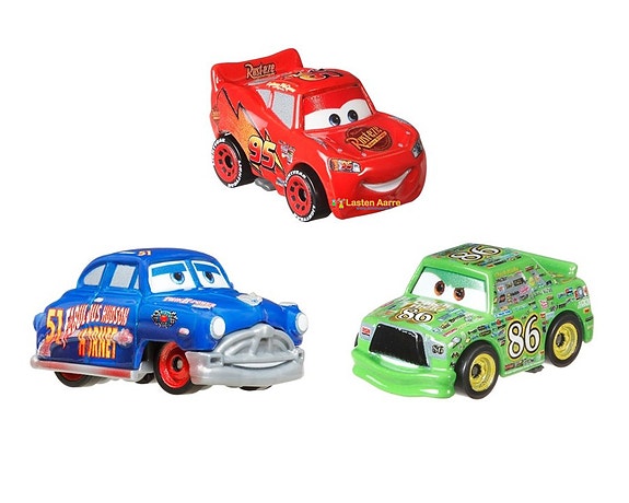 Disney Cars Mini Racers 3kpl – Salama McQueen, Jasu Juntti, Hudson Hornet 13,99€
