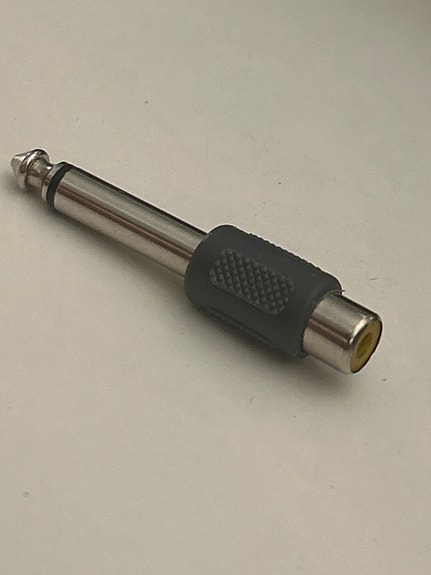 6.3mm - RCA mono adapteri