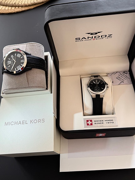 Michael Kors naisten rannekello sekä sveitsiläinen Sandoz kello