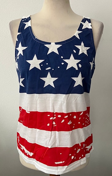Uusi USA lippu tyylinen toppi