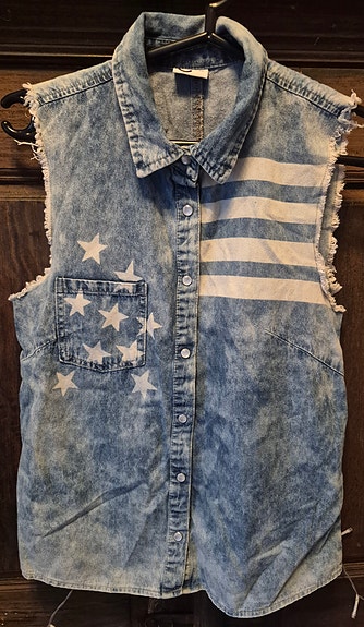 Cubus tähti liivi, denim 36