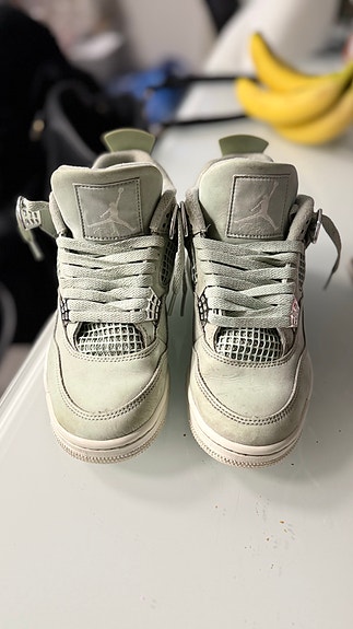 Air Jordan 4 Retro Seafoam Sail tennarit koko 37,5 vaaleanvihreä