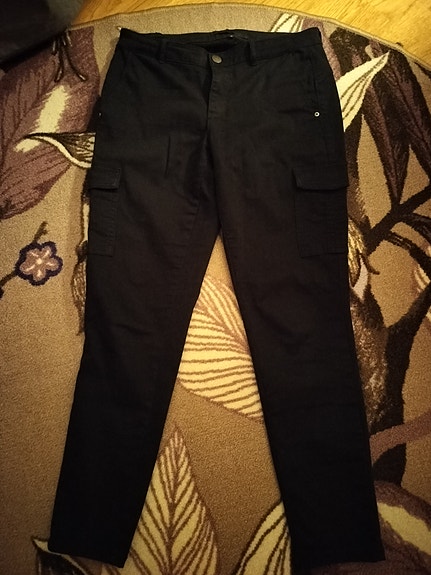 Only mustat reisitaskuhousut S/32