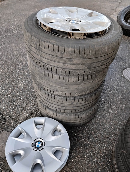 Bmw 1-sarja kesärenkaat peltivanteilla