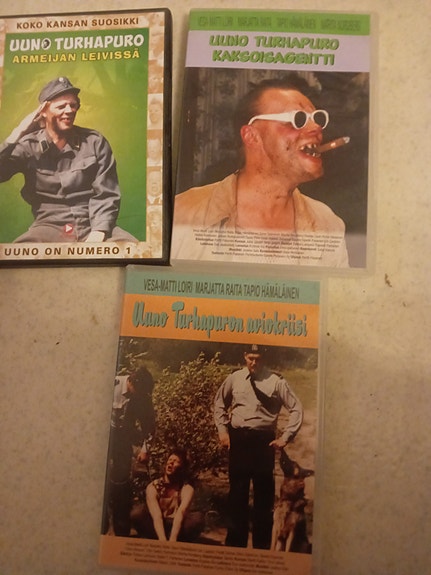 Uuno Turhapuro DVD-elokuvat 3 kpl