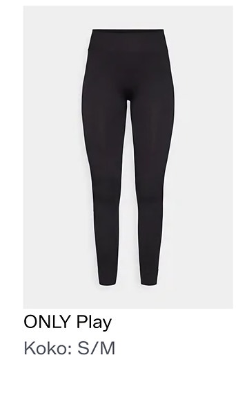 Only Play mustat leggingsit kokoa S/M